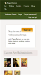 Mobile Screenshot of paintedwings.paperdemon.com