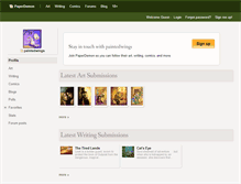Tablet Screenshot of paintedwings.paperdemon.com