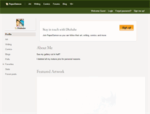 Tablet Screenshot of dbzbabe.paperdemon.com